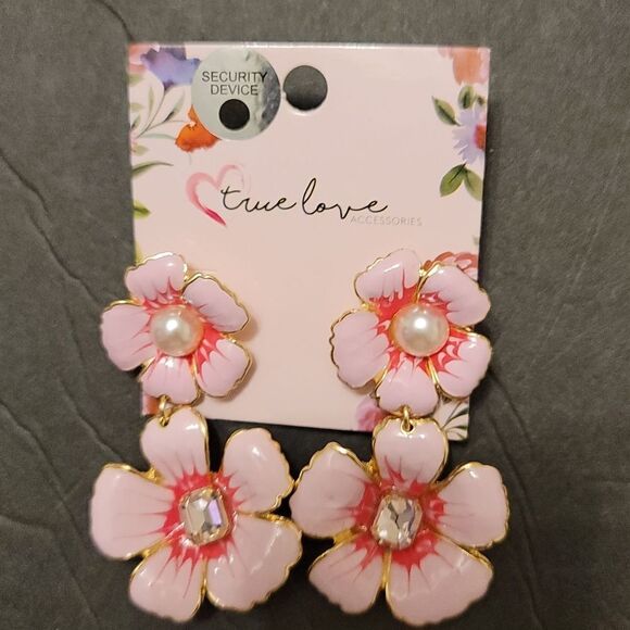 BRAND NEW TRUE LOVE CHERRY'S BLOSSOM DROP EARRINGS - Picture 2 of 10